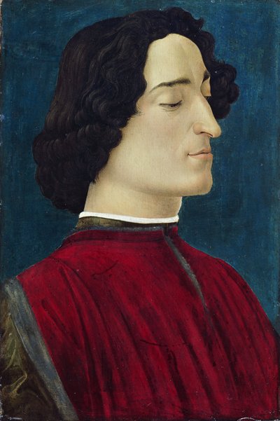 ジュリアーノ・デ・メディチの肖像 作： Sandro Botticelli